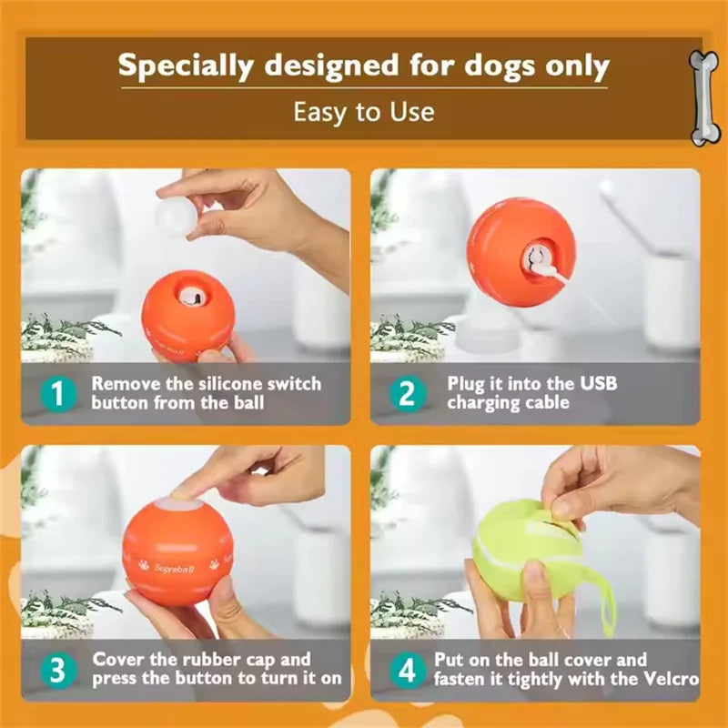 Interactive Electric Ball Toy: Automatic Fun for Pets