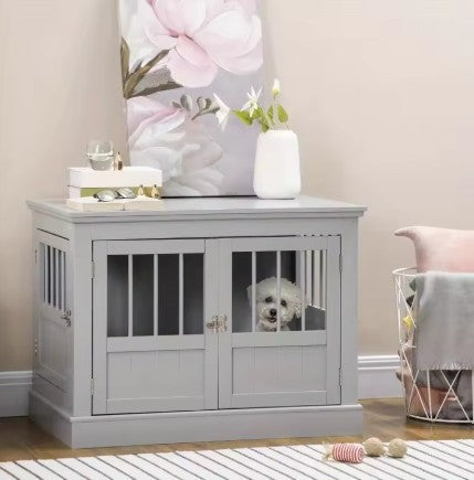 Designer Dog Crate Furniture End Table