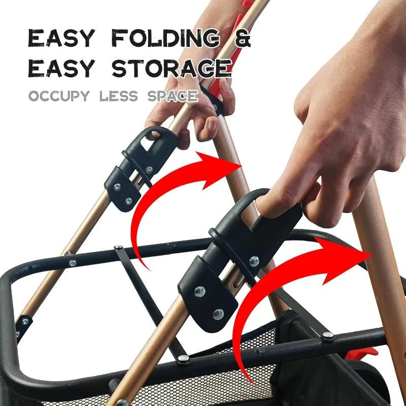 Pet Stroller 3-in-1: Foldable Dog Jogger & Travel Carrier